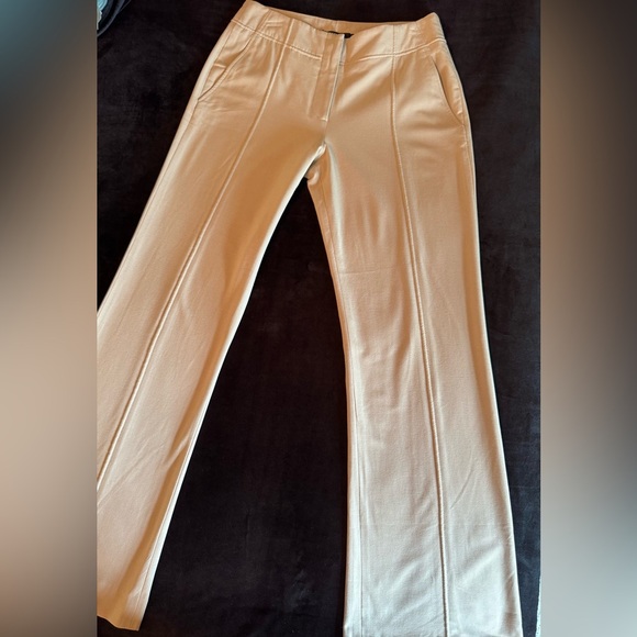 DKNY Cream Straight Leg Women's Pants - Picture 2 of 7